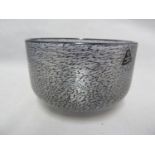 Isle of Wight Glass - Bon Bon range - a large Sherbert Black bowl, original label, 14.5cm diam