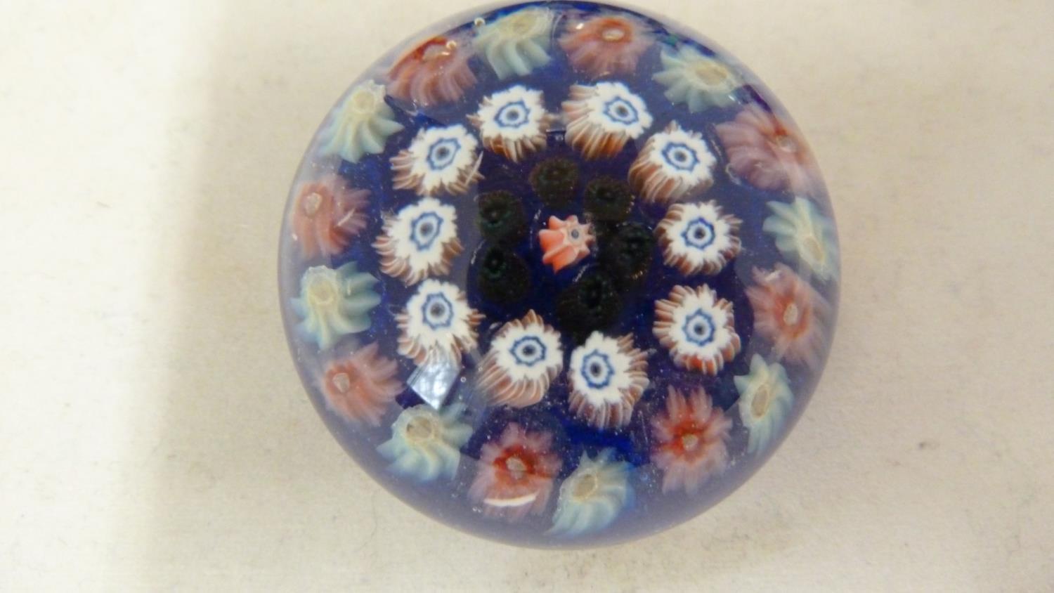 Paperweights - five millifiore decorated glass paper weights; and one enclosing a flower (6) - Image 3 of 14