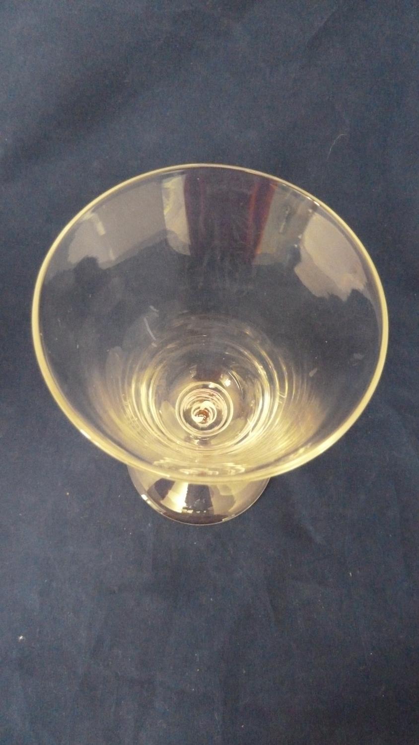 William Wilson for Whitefriars - a commemorative 9071 shape colourless glass goblet, diamond - Image 5 of 9