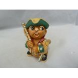 Pendelfin - Captain Musket, green colourway, boxed. Good Condition Saleroom location:Box 2