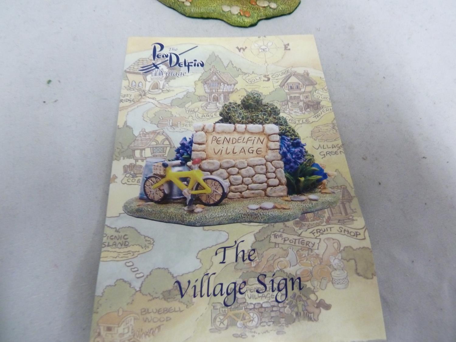 Pendelfin - Village, Village Sign, boxed. Good Condition Saleroom location:Box 1 - Image 2 of 2