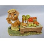 Pendelfin - Winner, rabbit and vegetable table, ? year piece for 2005, boxed. Good Condition