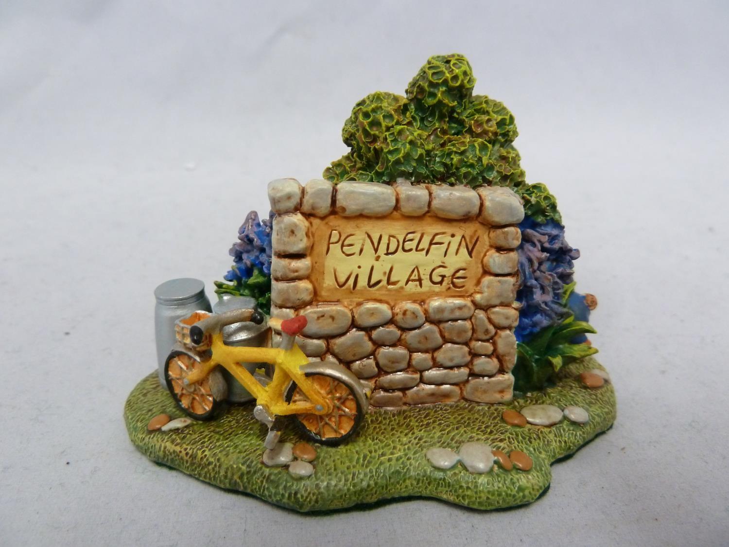 Pendelfin - Village, Village Sign, boxed. Good Condition Saleroom location:Box 1