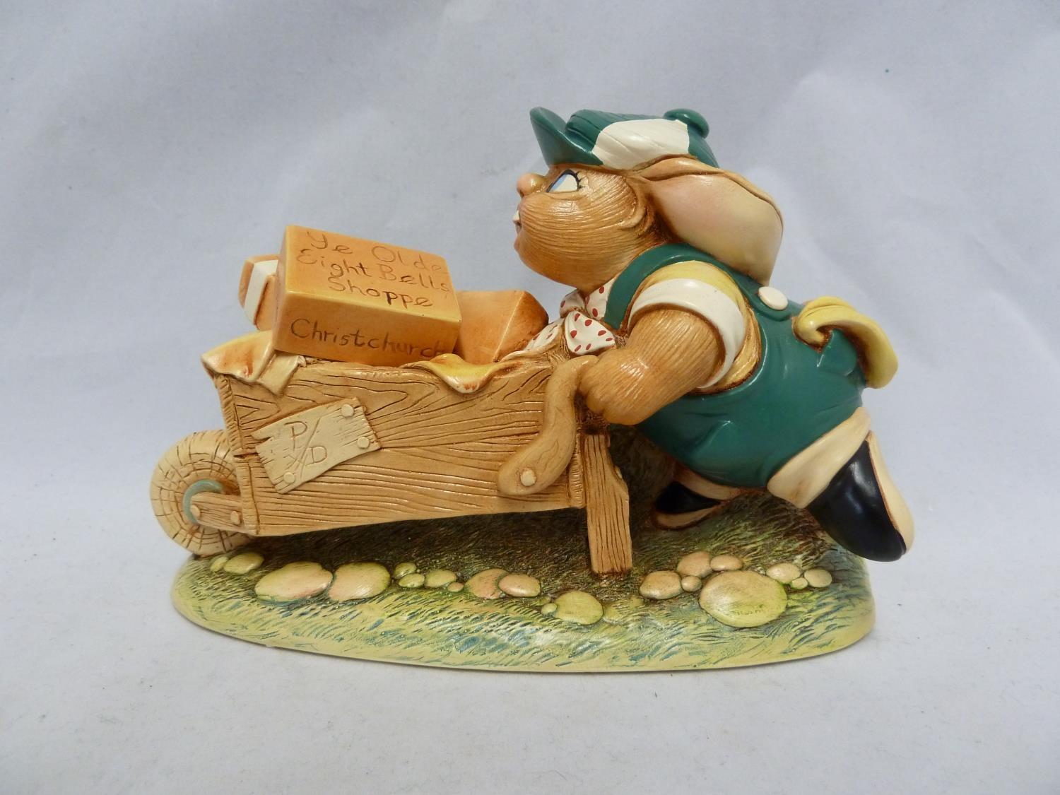 Pendelfin - Parcels - Ye Olde Eight Bells Shoppe, Christchurch,Event Piece, 2004, dark green,