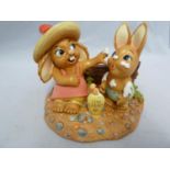 Pendelfin - Sunny Bunnies, Event Piece, 2008, numbered 460, boxed. Good Condition Saleroom