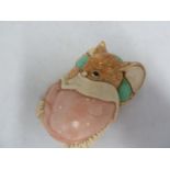 Pendelfin - Peeps, pink Chip to right ear Saleroom Location Box 10