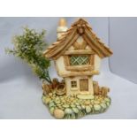 Pendelfin - Cobble Cottage, large size, with plastic tree accessory (2) Good Condition Saleroom