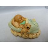 Pendelfin - Teddy, blue. Good Condition Saleroom Location: S/case