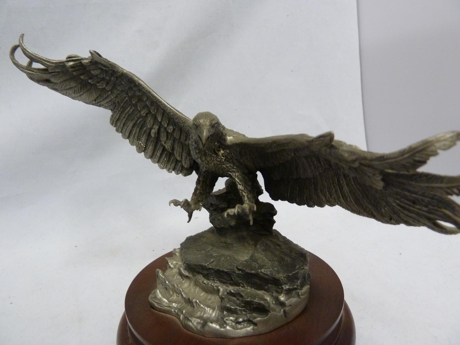 Georges de Lodzia for Chilmark Fine Pewter - Freedom, an eagle in flight made for the American - Image 2 of 6