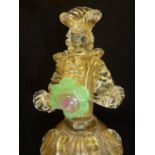 Formia International, Murano - a Venetian glass Carnivale figure of a standing woman in 18th Century
