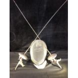 A Leon Paul Fencing mask; and two epee (3)