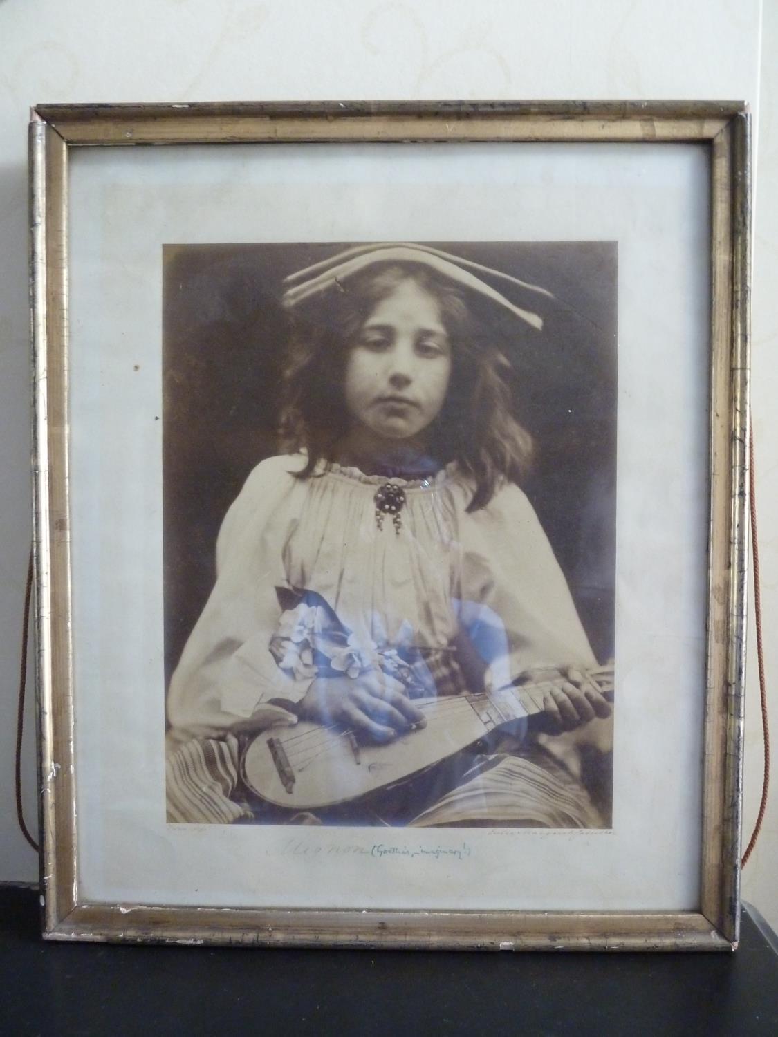 Julia Margaret Cameron - An Early photograph, Mignon, of Kate Keown, from 'The Minstrel Group