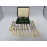 A set of six demi tasse silver coffee spoons, cased, Sheffield 1916, makers mark TB for Thomas