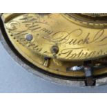 Morris Tobias London, A silver verge pair cased pocket watch, the movement marked William Duck,