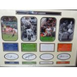 Rugby Interest - A Lashings Rugby legends display by Gavin Hastings, J.P.R Williams, Rory Underwood,