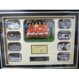 Football Interest - Lashings - A hand signed England World Cup Winners 1966 Display by Gordon Banks,