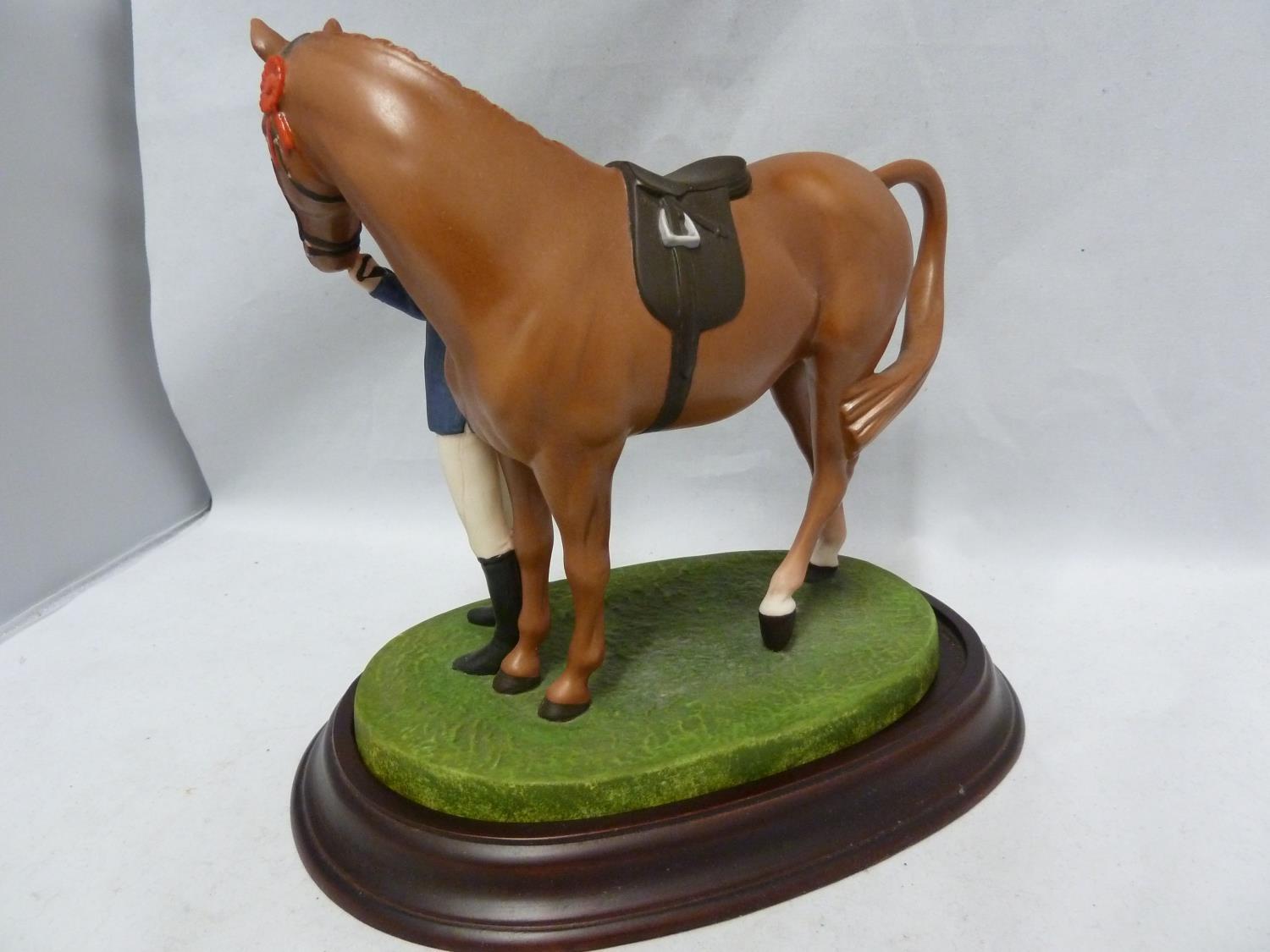 The British Horse Society - First Prize, a porcelain figure group of a girl with a pony, designed by - Image 3 of 4