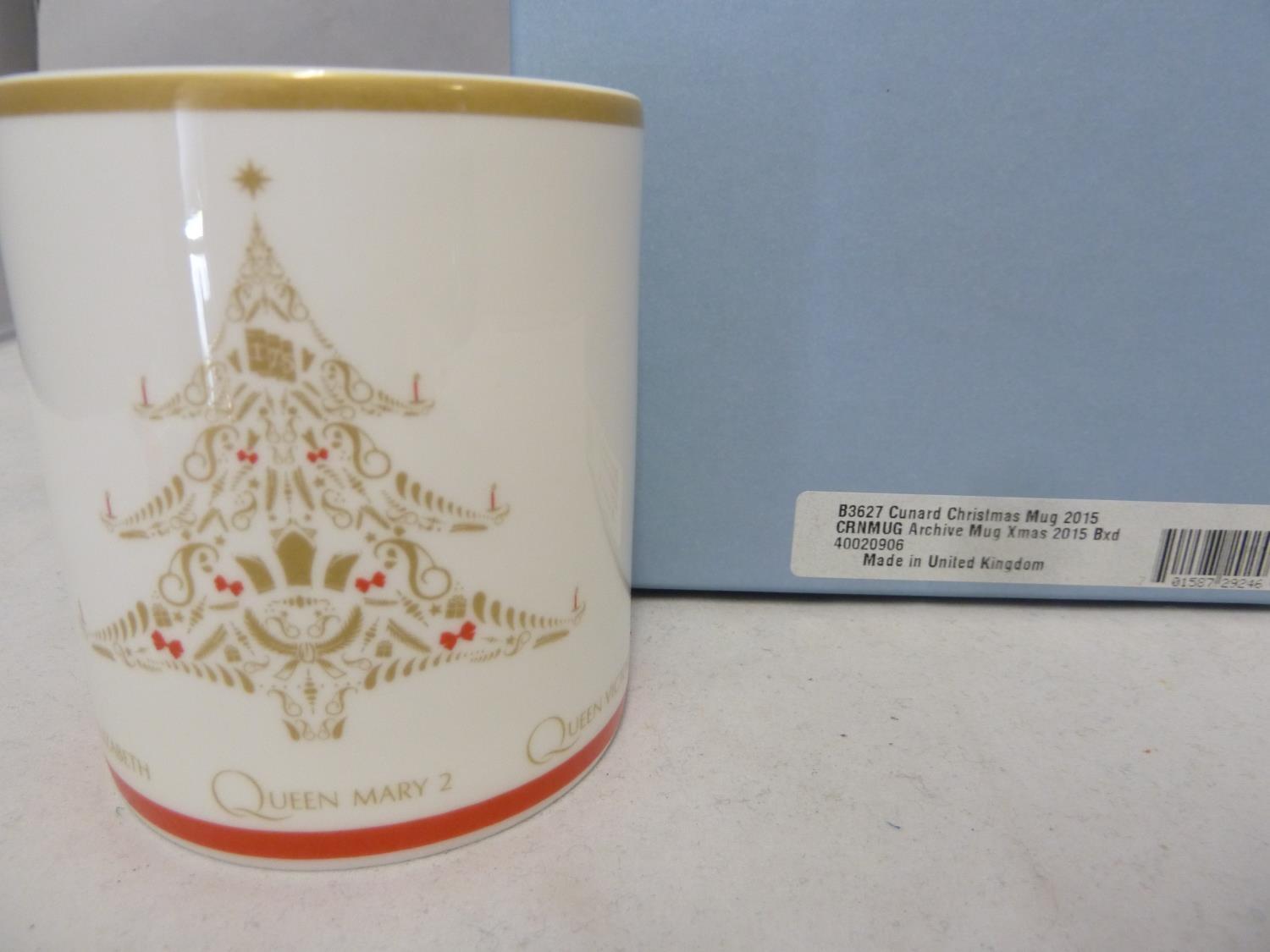 Wedgwood for Cunard - Queen Elizabeth - Queen Mary 2 - Queen Victoria, six 'Seasons Greetings' - Image 7 of 17