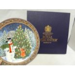 Sue Scullard for Royal Worcester porcelain- Seven Christmas Tales plates, Nos 5, 6, 7, 8 and 6x4;