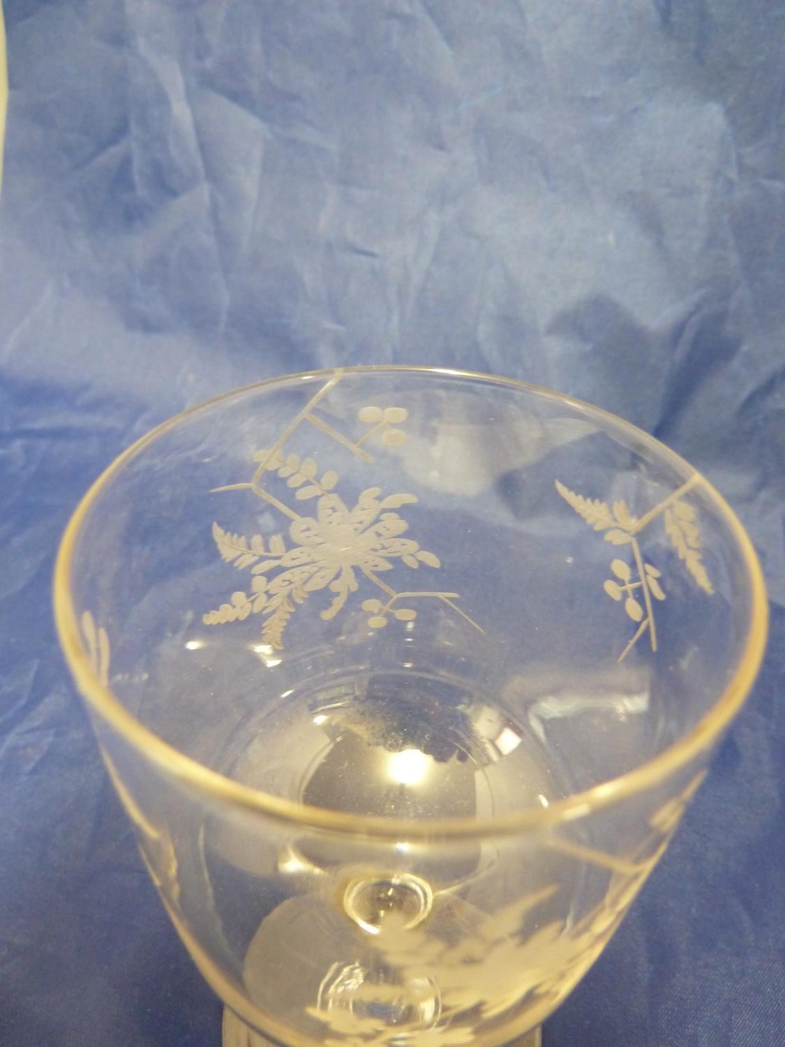 Nine items of James Powell and Sons, Whitefriars Limited glassware, comprising 4 port size glasses - Image 3 of 7