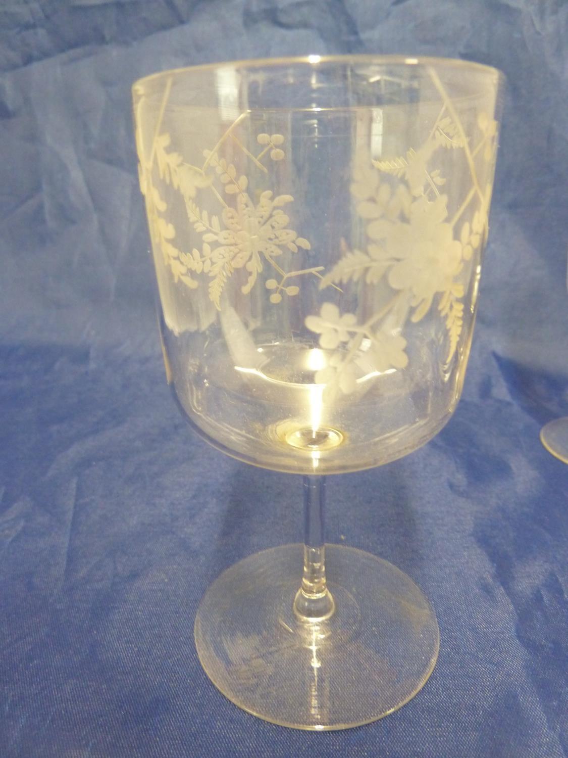 Nine items of James Powell and Sons, Whitefriars Limited glassware, comprising 4 port size glasses - Image 2 of 7