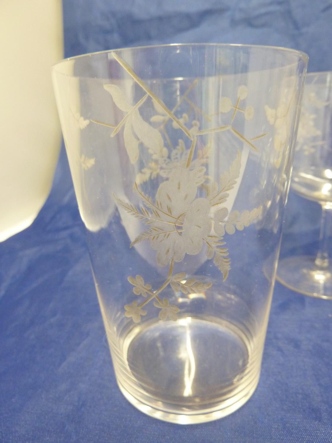 Nine items of James Powell and Sons, Whitefriars Limited glassware, comprising 4 port size glasses - Image 5 of 7