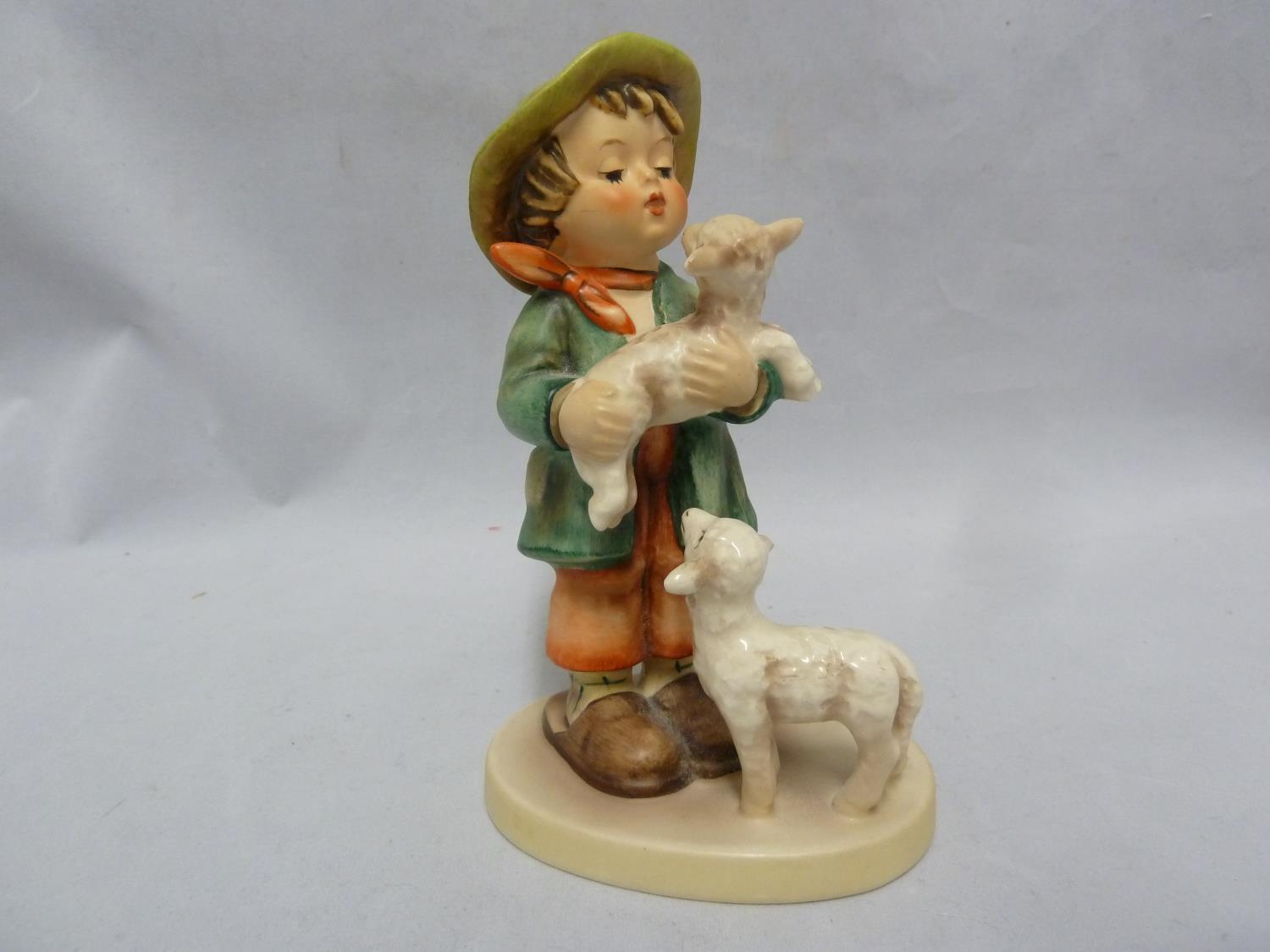 Goebel Figures - signed M J Hummel - boy with two lambs; trumpet boy; apple tree boy; and Home - Image 35 of 42