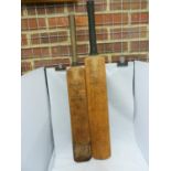 Two vintage Cricket bats, A Stuart Surridge & Co Limited, Perfect bat; and a Graqy Nicolls
