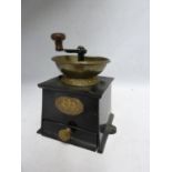Kitchenalia - A Kenrick and Sons patent coffee mill, 17cm high
