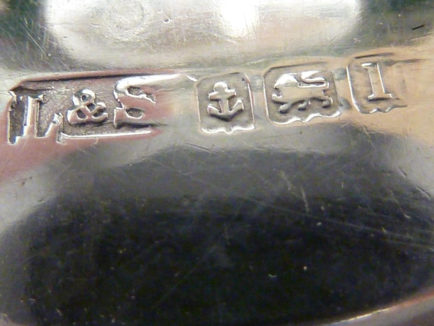 Five silver pepper grinders, various dates and makers - modern; and four green enamelled silver menu - Image 12 of 15