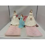 Royal Worcester porcelain figures - A day to Remember, Anniversary figurine 1998, with promotional