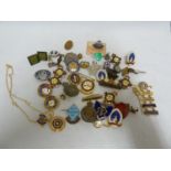 Various enamelled and military badges including -a Womens League of Heath and Beauty Junior