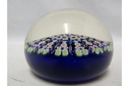 Perthshire - a glass paperweight, concentric millifiori canes interspersed with candy twist canes, 7 - Image 2 of 4