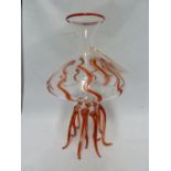 Massimo Lunardon - a Medusa Arancio Decanter, of jelly fish form, the body of colourless glass