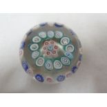 Baccarat - paperweight, garland millifiori, 5.5cm diam max