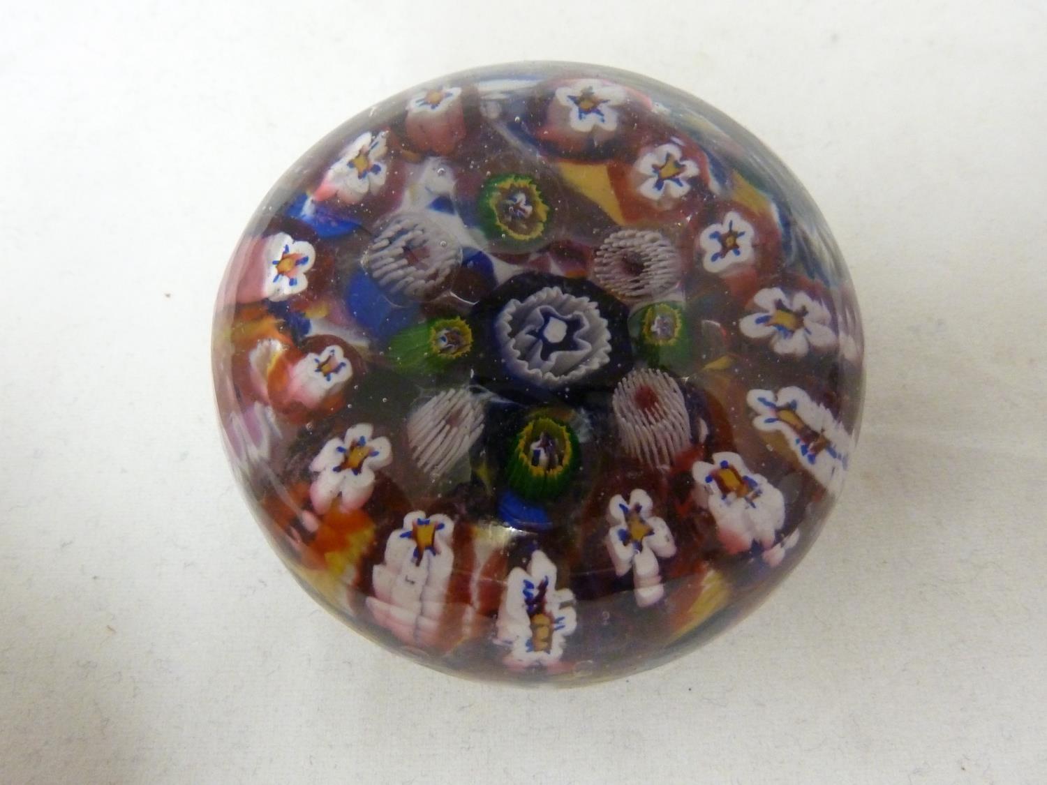 Bohemian - Two millifiori paperweights, 7.5cm diam max (2) - Image 2 of 10