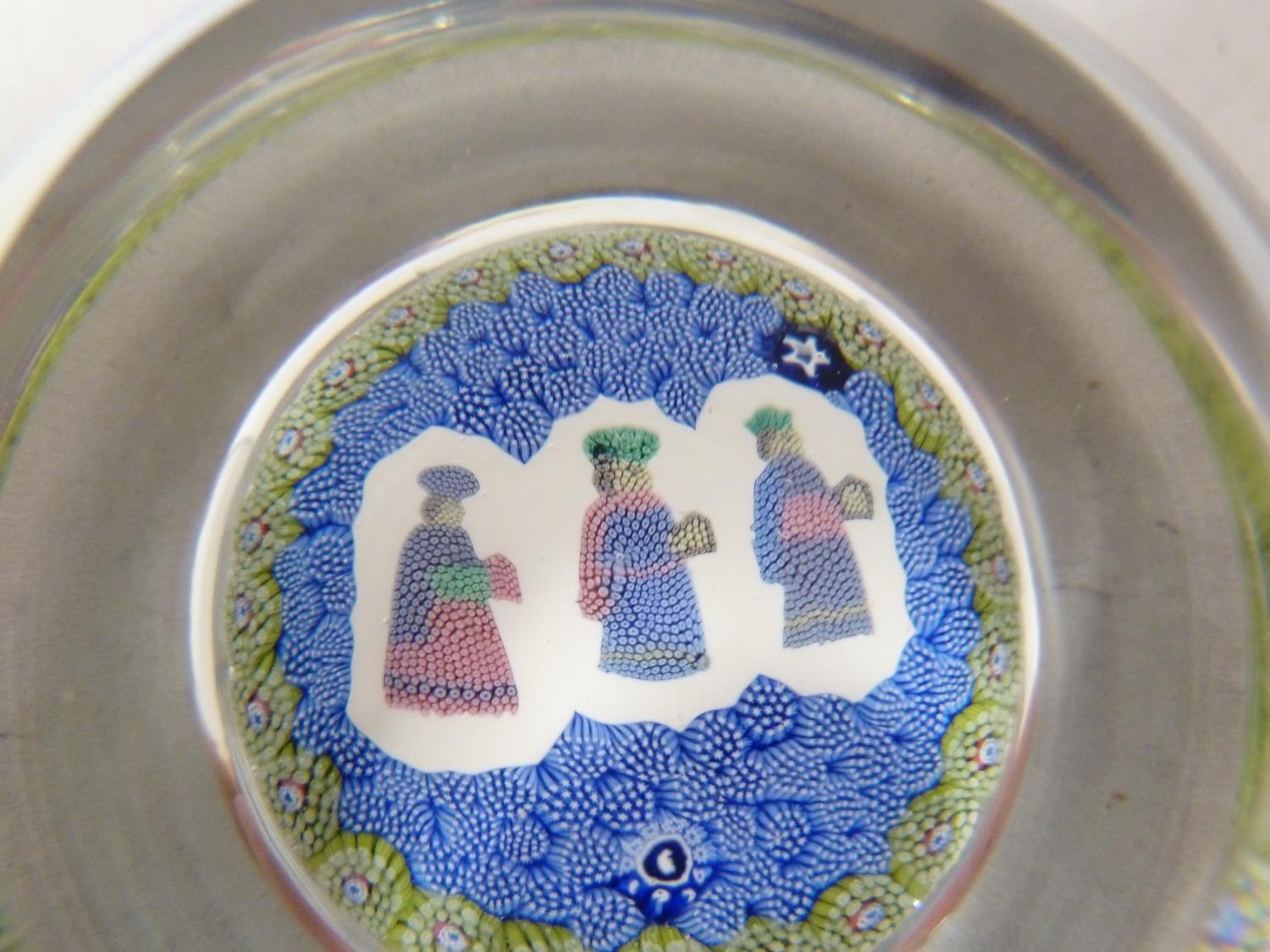 Geoffrey Baxter for Whitefriars - a Three Wise Men Christmas glass paperweight, Limited Edition of - Image 3 of 4