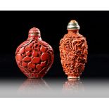 TWO CHINESE SNUFF BOTTLES