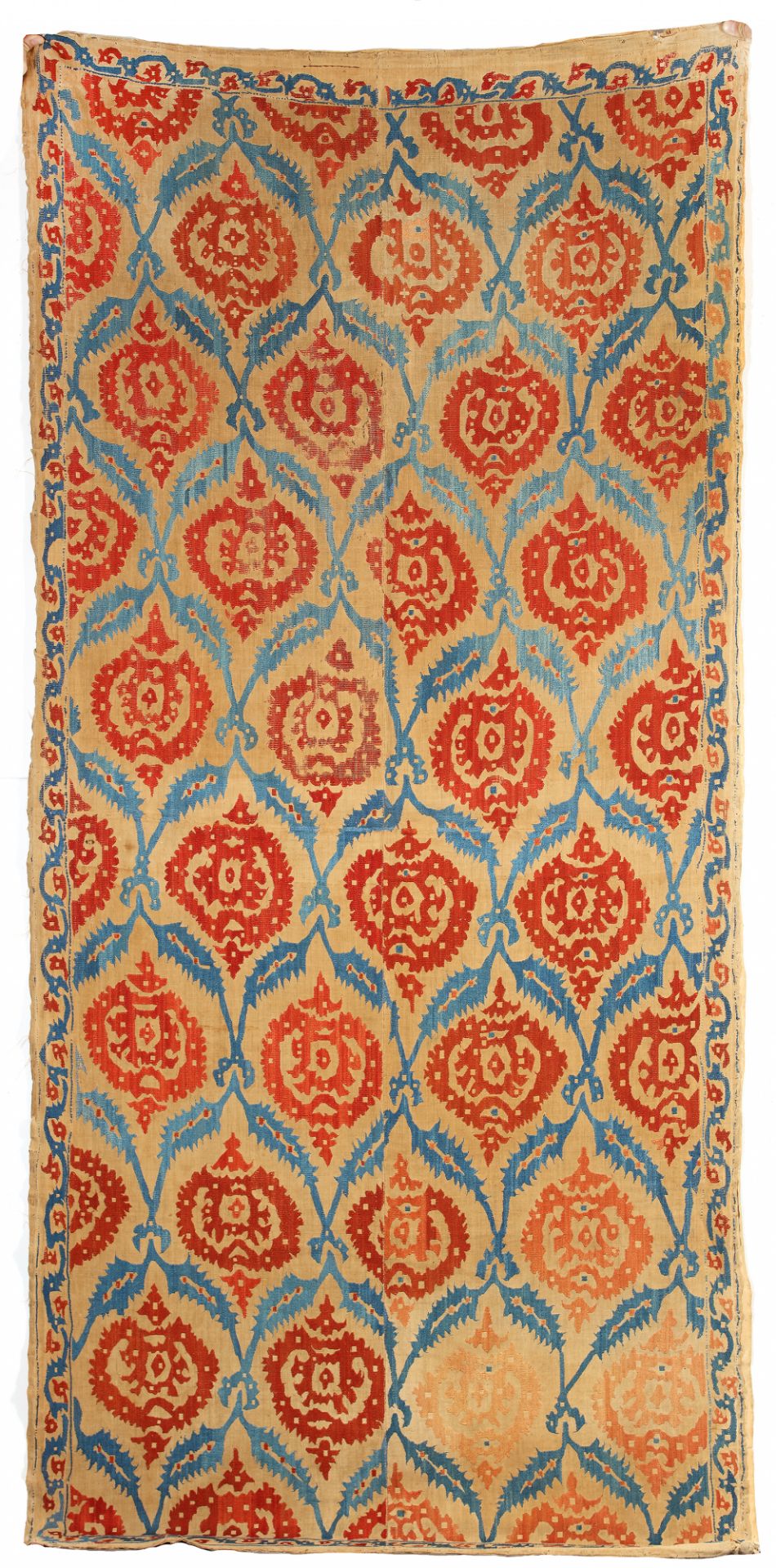 AN OTTOMAN SILK ON LINEN QUILT FACING