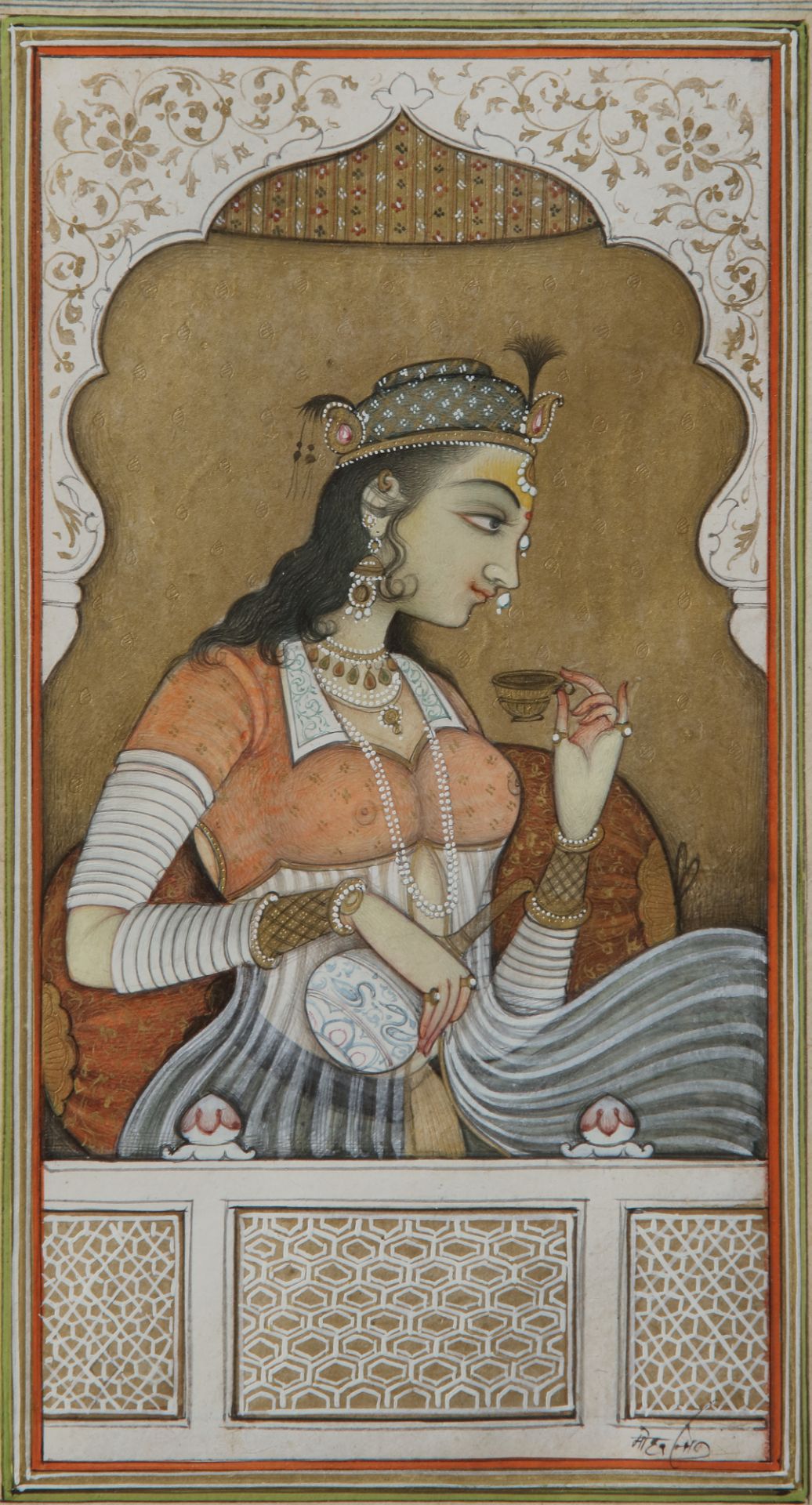 A PORTRAIT OF A MUGHAL LADY