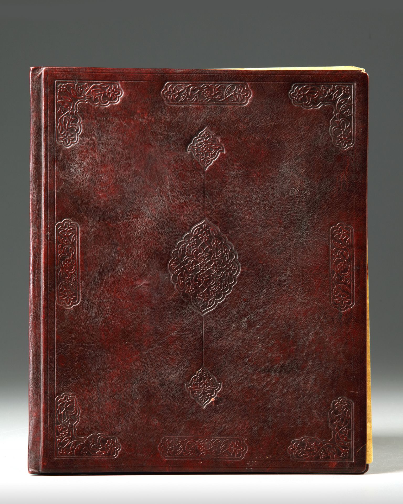 A LEATHER-BOUND BOOK WITH ISLAMIC TRANSCRIPTS - Image 3 of 3