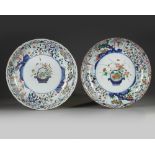 A pair of Chinese Imari dishes