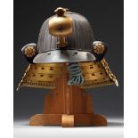 A JAPANESE TWENTY-EIGHT PLATE SUJI-KABUTO HELMET twenty-eight plate suji-kabuto helmet