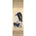 A CHINESE 'BIRD OF PREY' HANGING SCROLL - LI KUCHAN