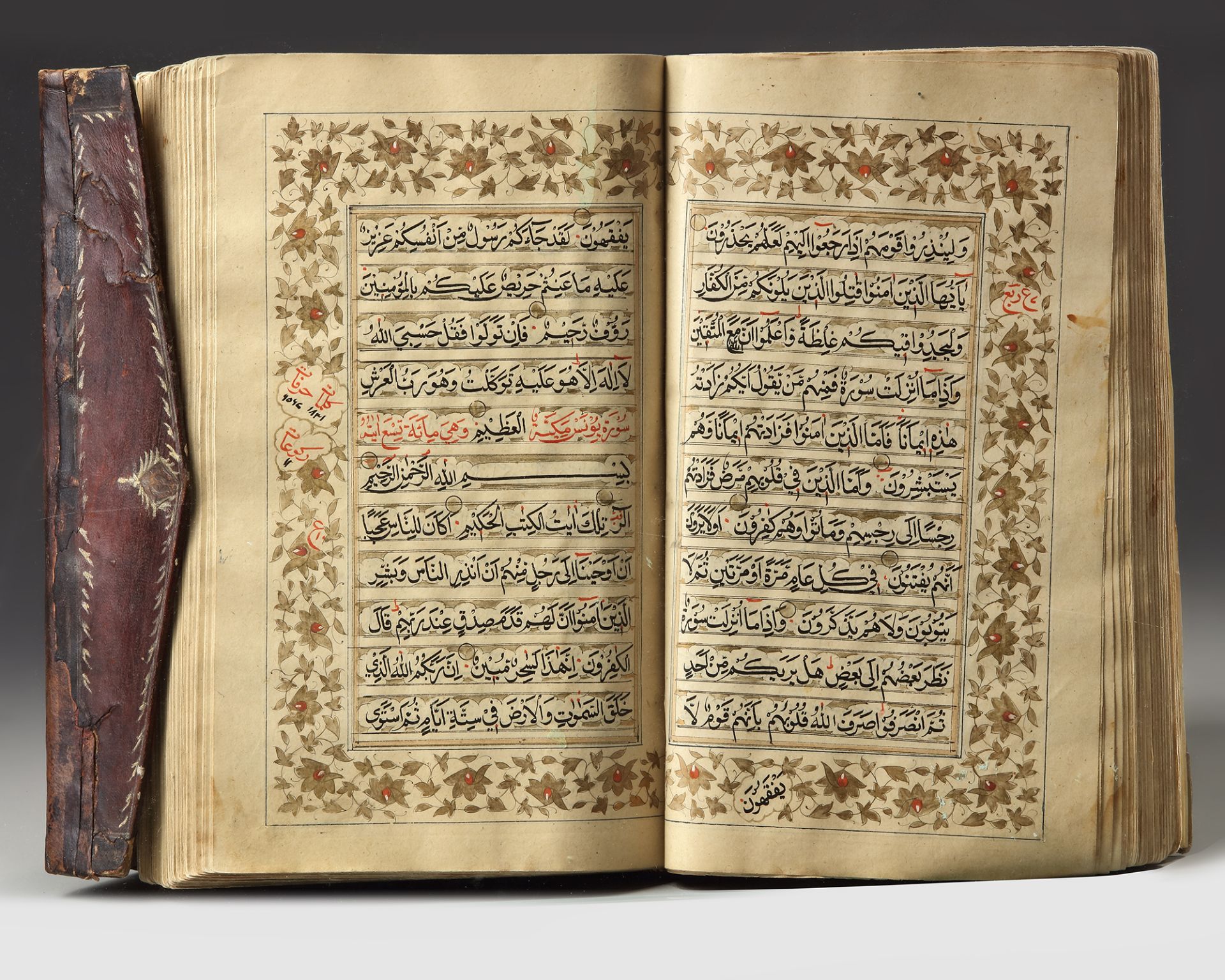 A LEATHER-BOUND QURAN FROM KASHMIR - Bild 2 aus 4