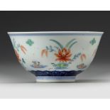 A CHINESE DOUCAI 'MANDARIN DUCKS' BOWL