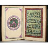 A LARGE PART OF AN EGYPTIAN QURAN WITH SOME DECORATIVE PAGES