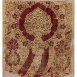 AN OTTOMAN VELVET HANGING PANEL