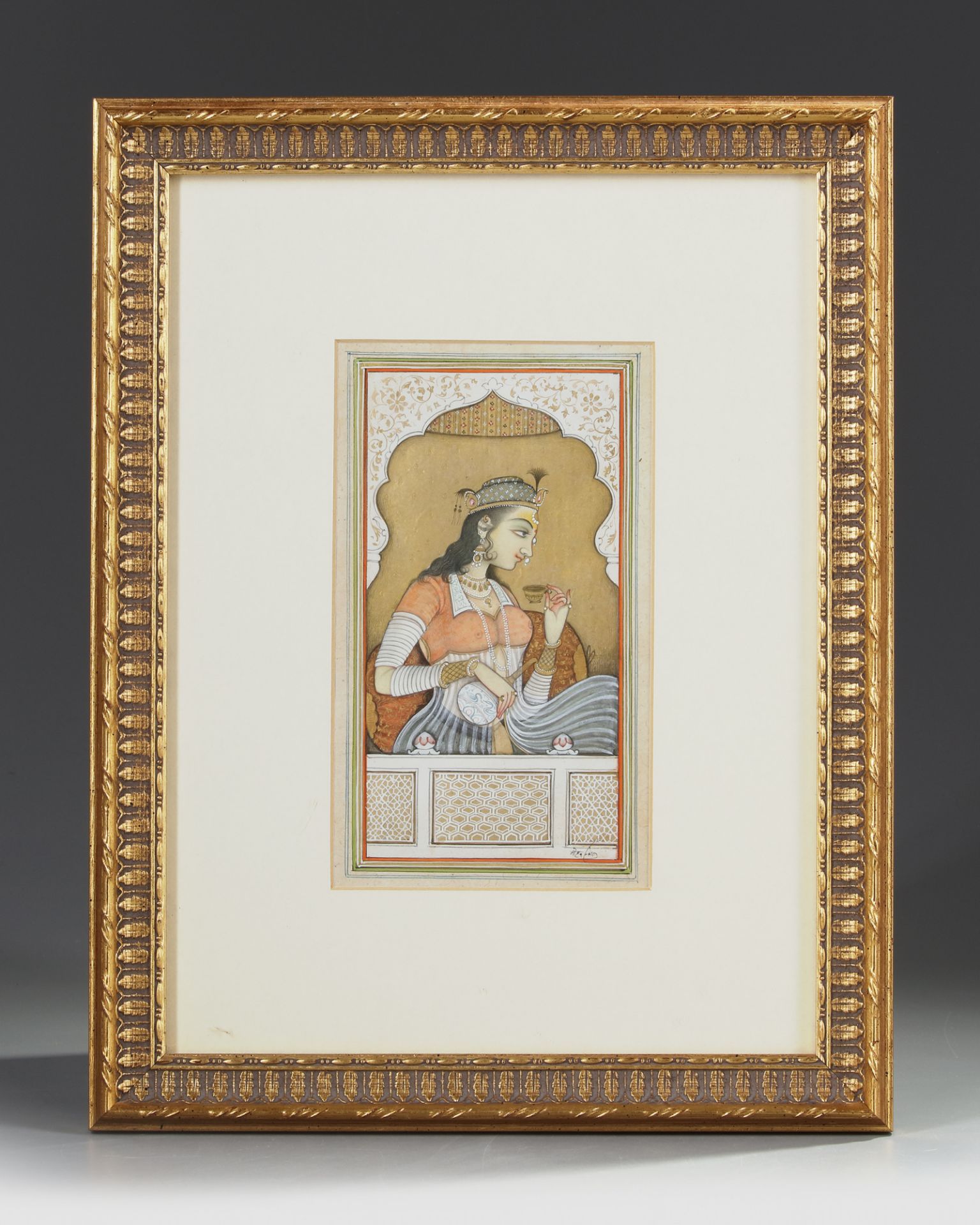 A PORTRAIT OF A MUGHAL LADY - Image 2 of 2