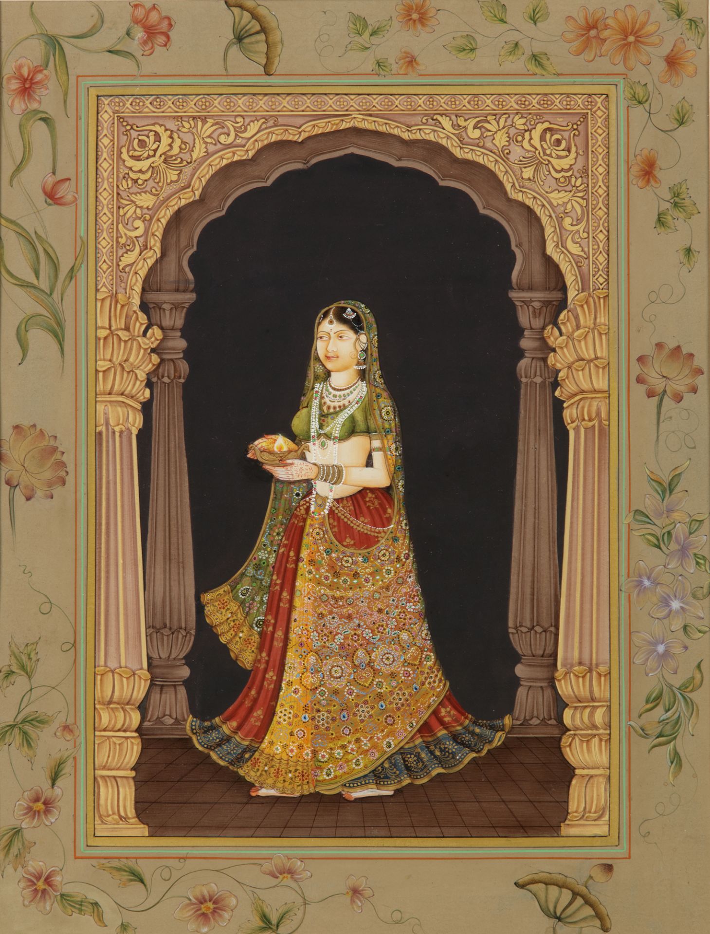 AN MUGHAL PORTRAIT OF A MUGHAL PRINCESS